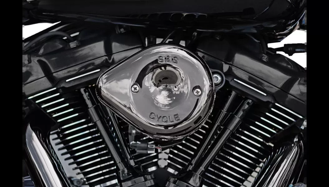S&S Cycle Repl Lava Chrome Mini Teardrop Air Cleaner Cover 4 Harley 17-23 M8