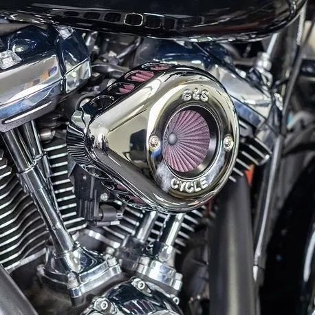 S&S Cycle Stealth Air Stinger Kit Chrome Teardrop Harley Milwaukee Eight 17-Up