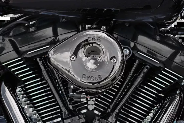 S&S Cycle Stealth Mini Teardrop Air Cleaner - M8 - Lava Chrome