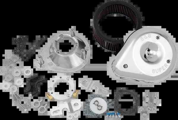 S&S Cycle Teardrop Air Cleaner Kit - Chrome
