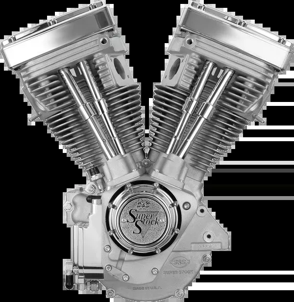 S&S Cycle V80 Long-Block Engine – Natural – Custom Chassis | Evolution Big Twin