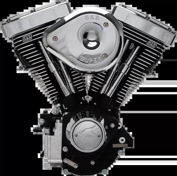 S&S Cycle V80R Series Engine – Black – Custom Chassis | Evolution Big Twin
