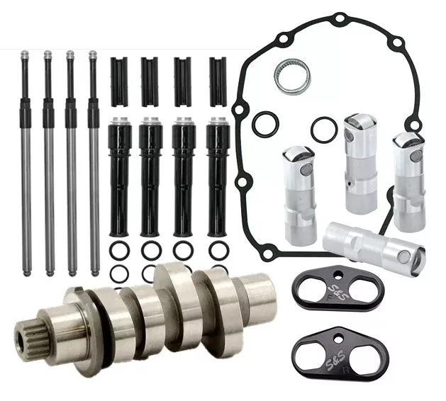 S&S Zippers Milwaukee Eight 548 Cam Power Kit Harley M8 17-Up - Black