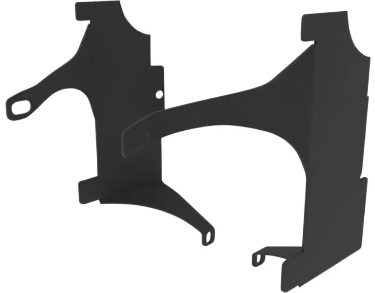 Saddle Tramp BC-AMP03 Double Amp Mount Fairing Bracket Harley Batwing 98-13
