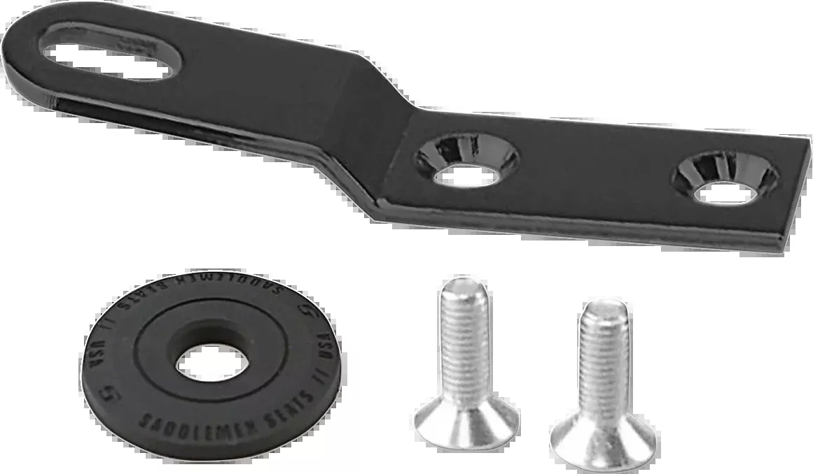 Saddlemen Black 1/4"-28 Universal Rear Motorcycle Seat Bracket for Harley