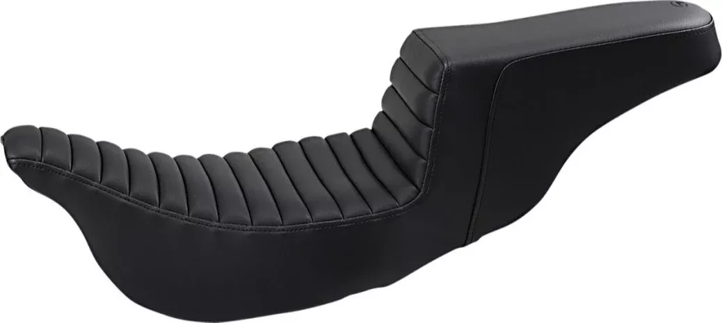 Saddlemen Black Step Up 2-Up Seat Tuck and Roll Extended Harley Touring 08-Up