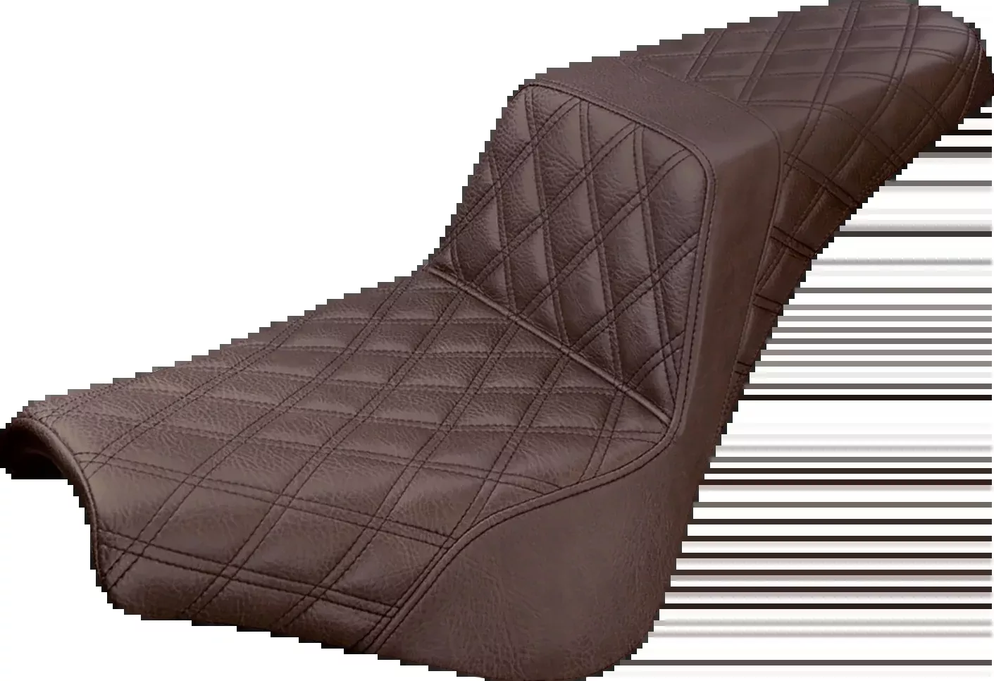 Saddlemen Brown Step-Up Lattice Gel Seat for 2018-2026 Harley Softail FXBB FXST