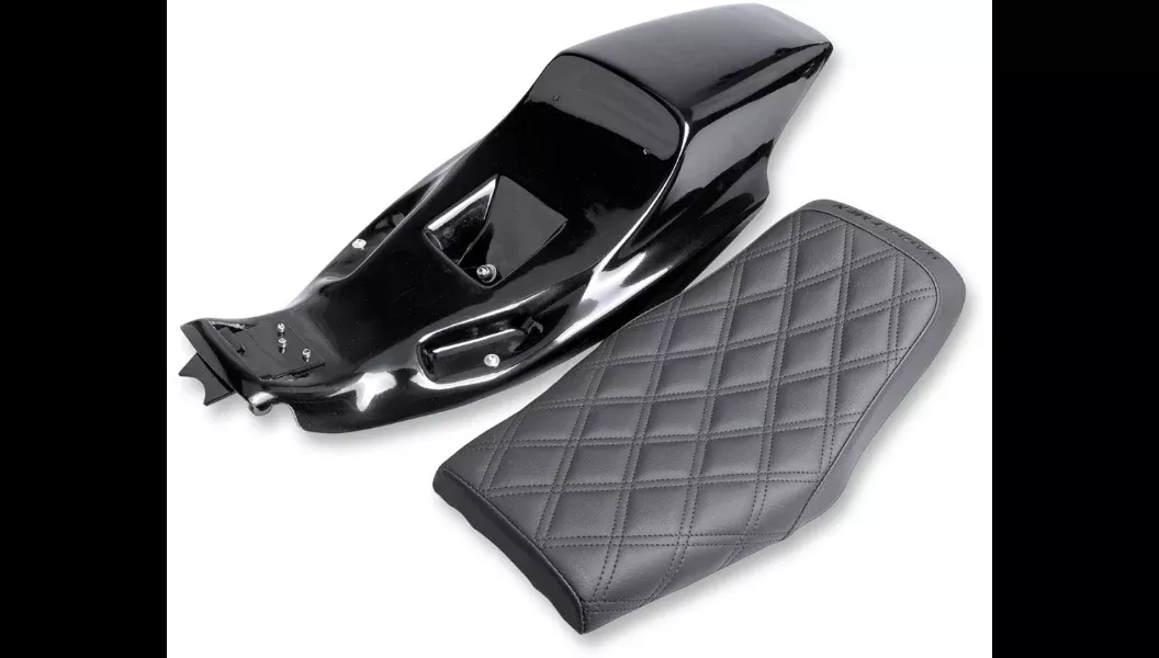 Saddlemen Eliminator Lattice Stitch Tail Section and Seat Kit 04-20 XL W/4.5