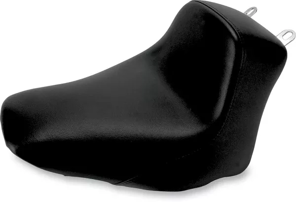 Saddlemen Heels Down Solo Seat – Without Backrest – Plain – Black – FLSTC