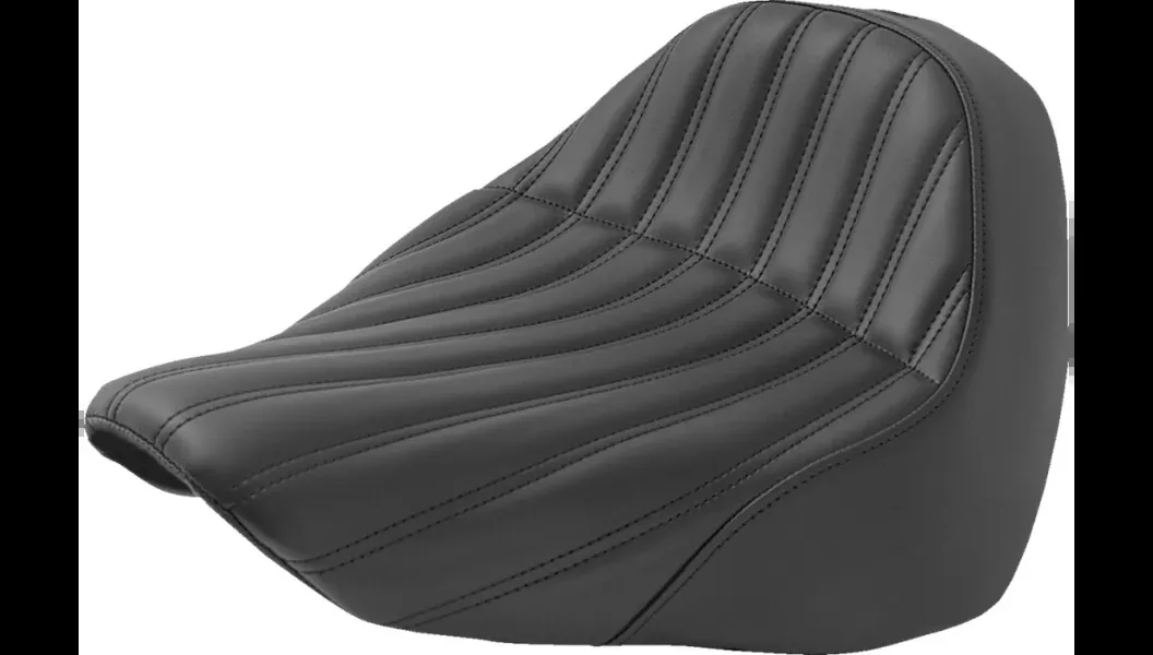 Saddlemen Knuckle Ribbed Solo Black SaddleHyde Seat 4 Harley 18-23 FLFB/FLFBS