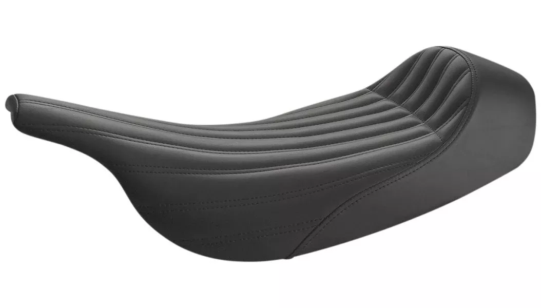 Saddlemen Knuckle Solo Ribbed Seat Black Gel SaddleHyde Harley Touring 97-07