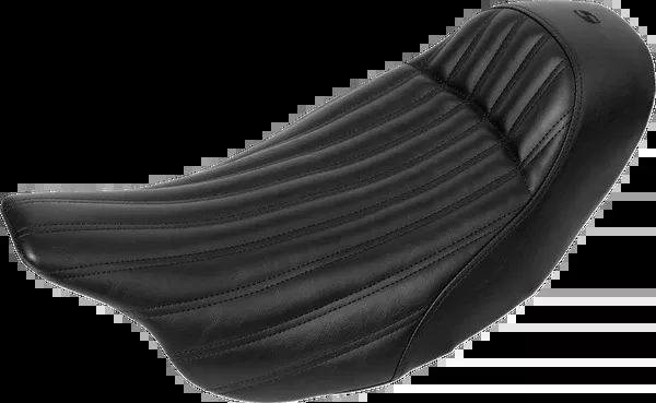 Saddlemen Knuckle Solo Seat - Ribbed - Black - FL '08-'24