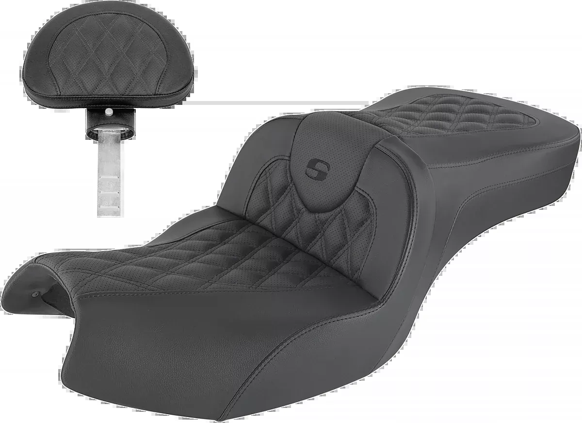 Saddlemen Roadsofa Black Motorcycle Seat & Backrest 2020-2026 Indian Challenger