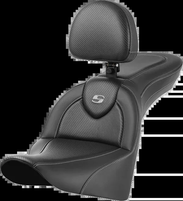 Saddlemen Roadsofa™ Carbon Fiber Seat - With Backrest - FL '18-'24