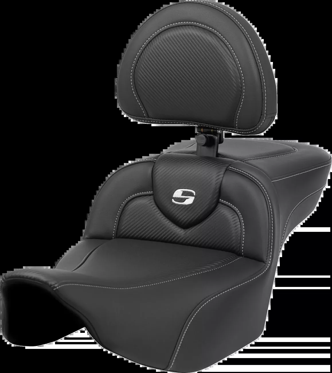 Saddlemen Roadsofa Extended Reach Seat w/ Backrest for 2023-2026 Harley Touring