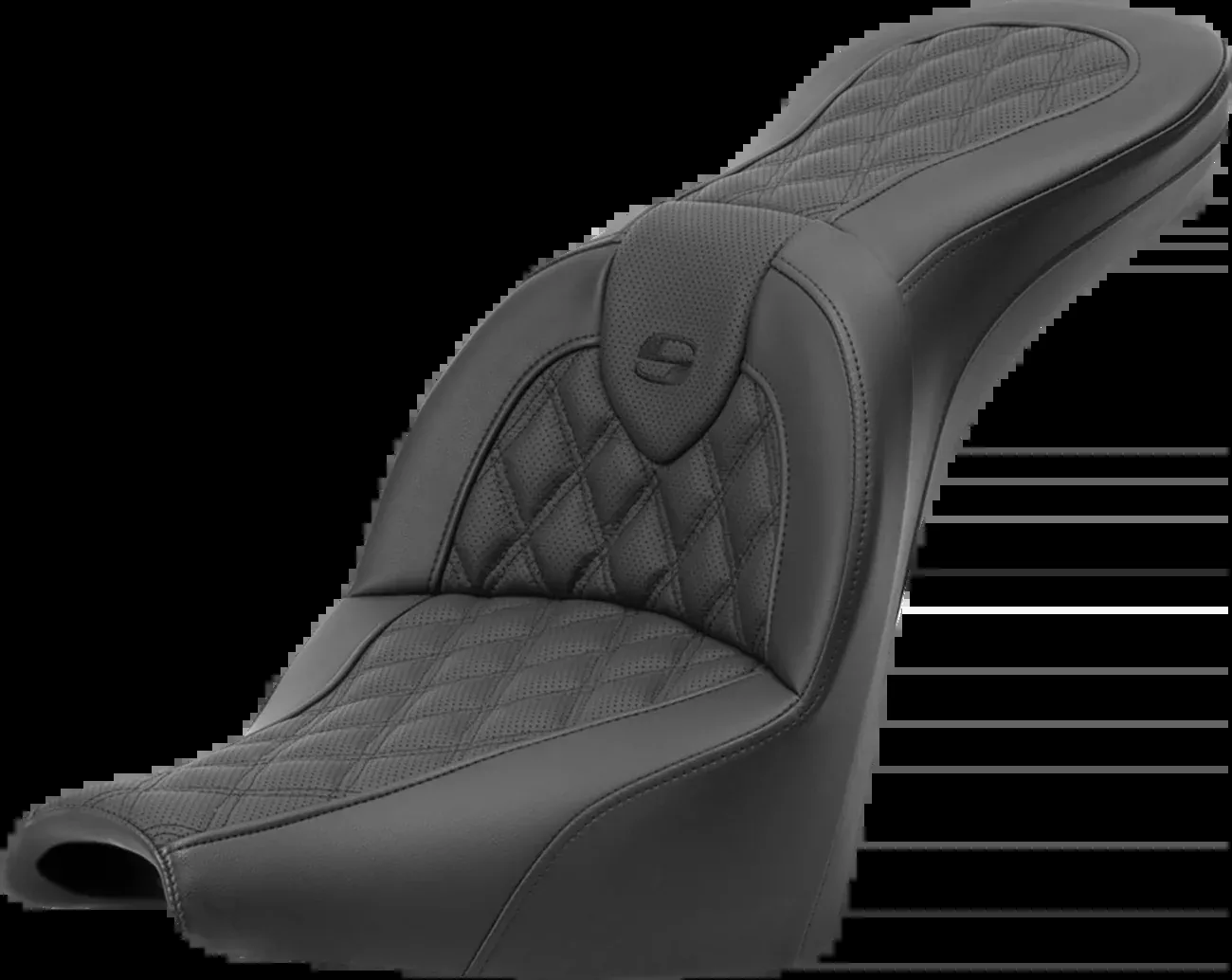 Saddlemen Roadsofa Gel Seat Lattice Stitch for 2018-26 Harley Softail Street Bob