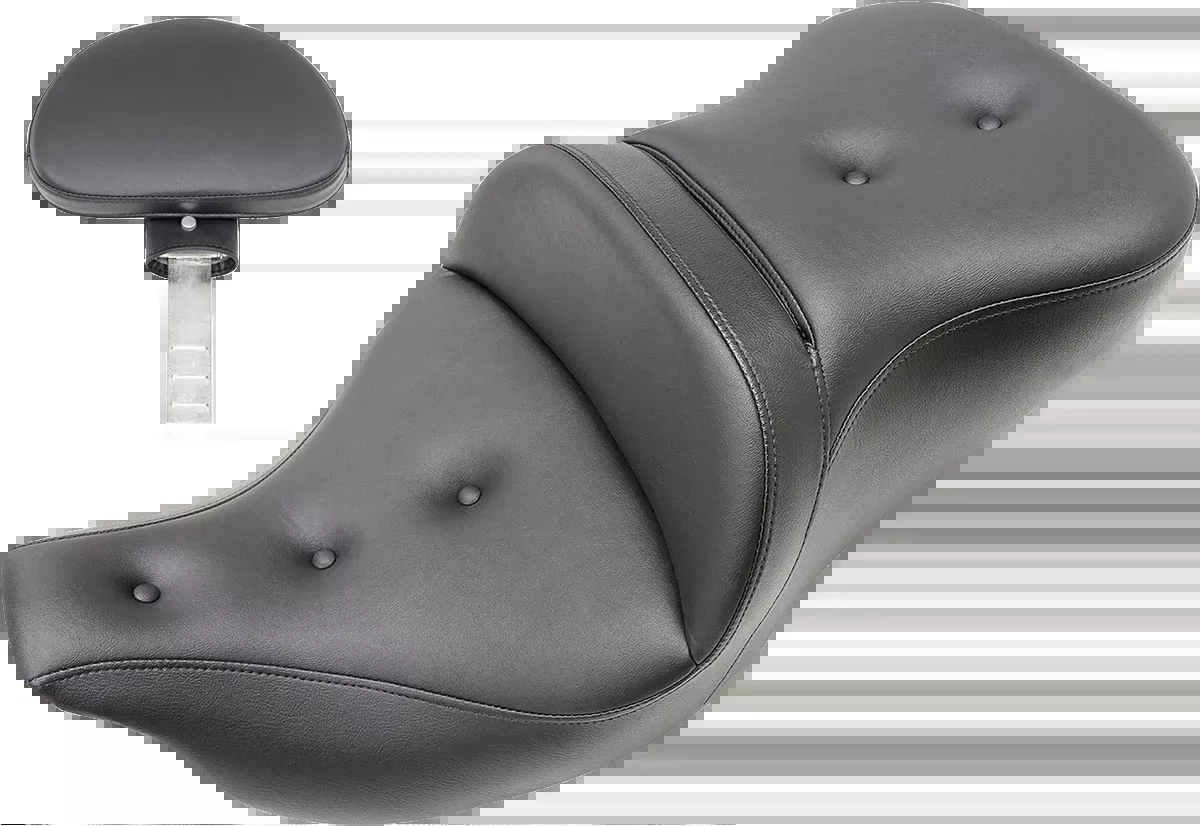 Saddlemen Roadsofa Gel Seat with Backrest for 2008-25 Harley Touring Models FLHX