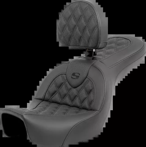 Saddlemen Roadsofa Lattice Gel Seat & Backrest fits 2006-2017 Harley Dyna FXD