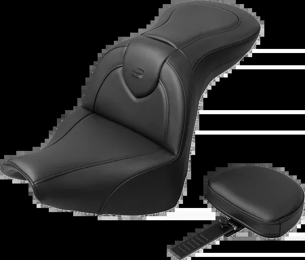 Saddlemen RoadSofa™ Seat - With Backrest - Black Stitch - FXBR/S '18-'20