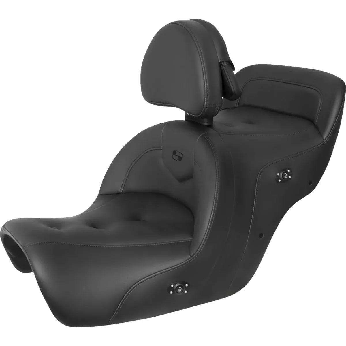Saddlemen Roadsofa Standard Reach Seat With Backrest Pillow Top Black Heated GL1500 - H88-07-181BRHCT Honda Gold Wing 1988-2000