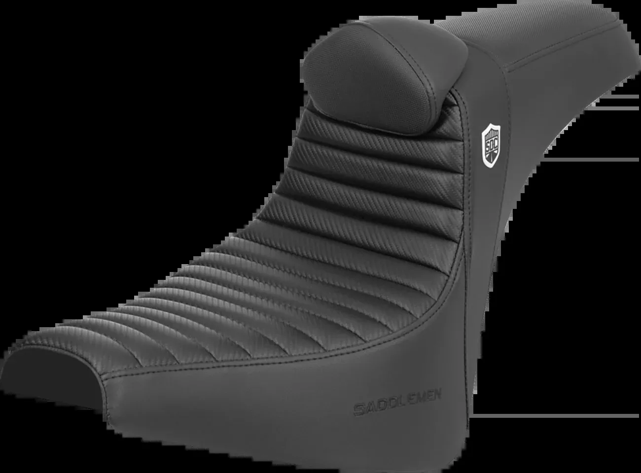 Saddlemen SDC Pro Series T&R Carbon Seat & Backrest 2018-26 Harley Softail FXBB