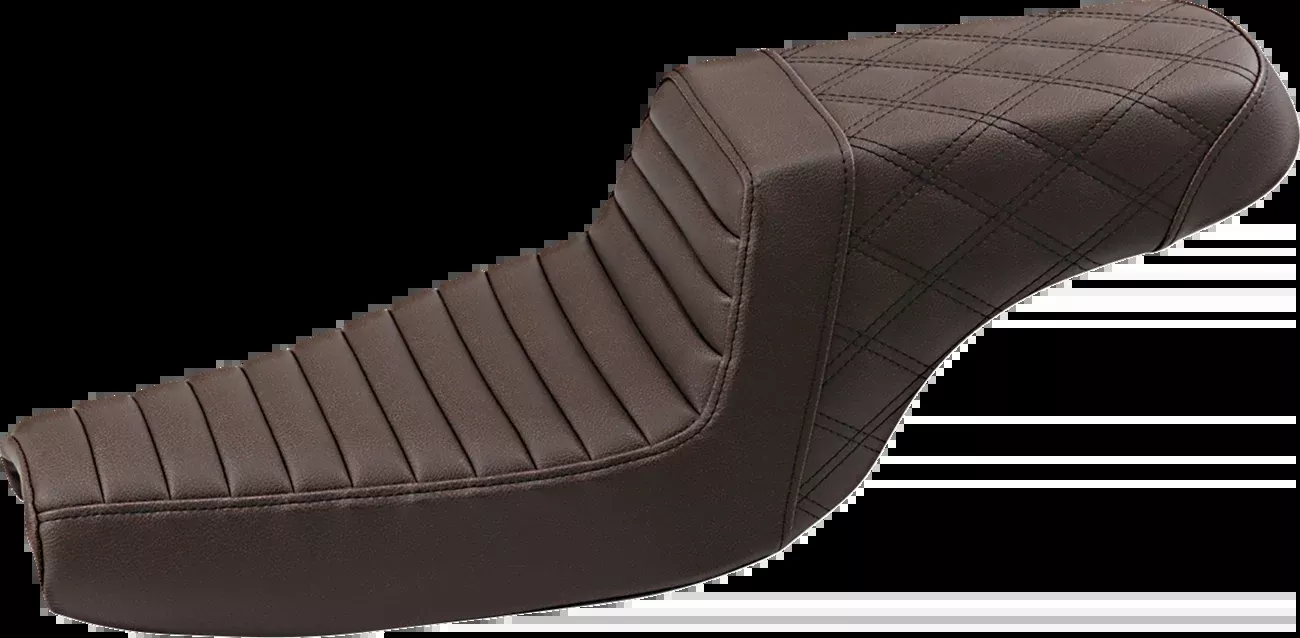 Saddlemen Step-Up Brown Front Tuck-N-Roll Seat fits 2004-2022 Harley Sportster