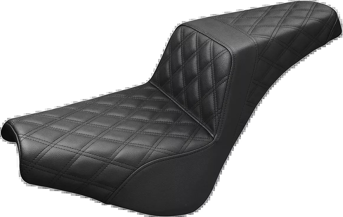 Saddlemen Step Up Lattice Stitch Gel Seat for 2018-2026 Harley Softail FXST FXBB