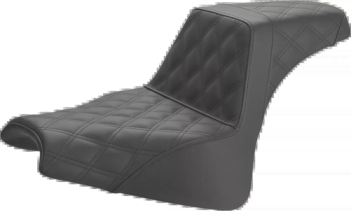 Saddlemen Step-Up Lattice Stitch Seat fits 2018-2023 Harley Softail Fat Bob FXFB