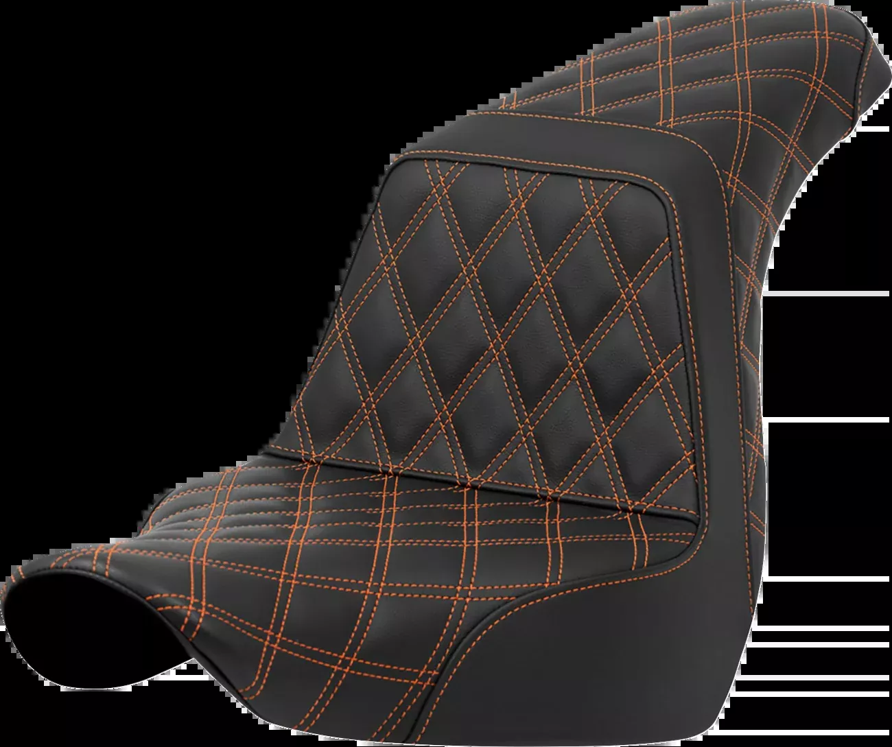 Saddlemen Step Up Orange Lattice Gel Seat 2018-2026 Harley Low Rider Sport Glide