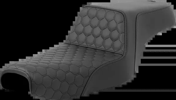Saddlemen Step-Up Seat – Honeycomb – Black Stitching – 3.3 Gal Tank – Sportster ’04-’21