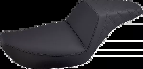 Saddlemen Step-Up Seat - Rear Lattice Stitched - Black - FXD