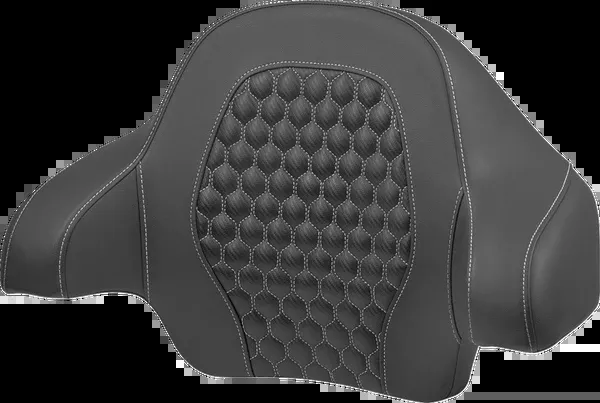 Saddlemen Tour Pack Backrest Pad – Honeycomb – Silver Stitching – FLH/FLT ’14-’24