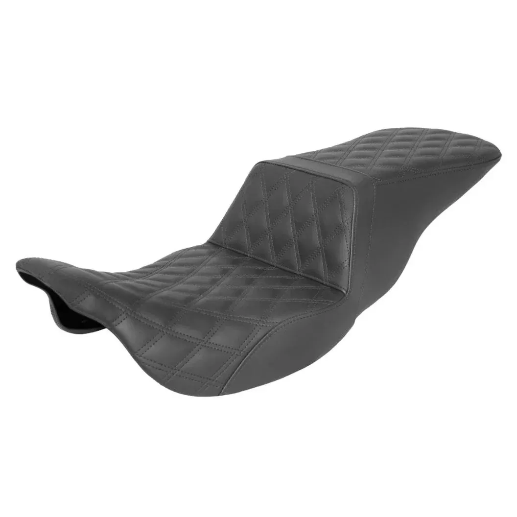 Saddlemen Tour Step Up Full Lattice Stitch Seat Harley Touring FLH/T 08-Up
