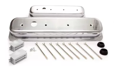 SBC Alum Short Center Bolt V/C Plain Polished R6136-1