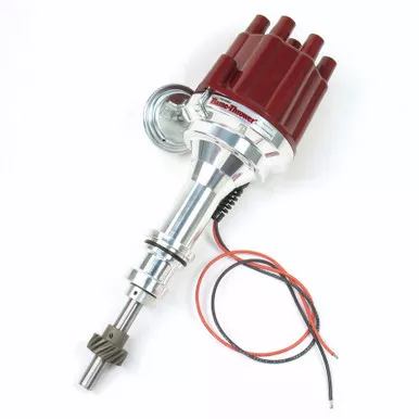 SBF Billet Distributor w/Red Female Cap D130701