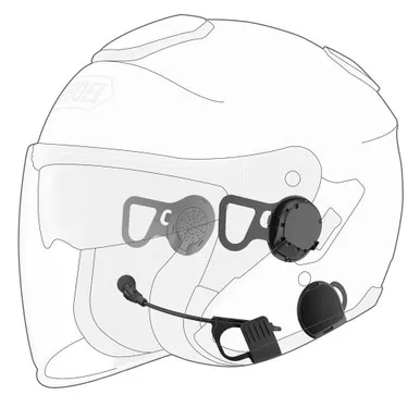Sena 10U Motorcycle Bluetooth Communication System fits Shoei J-Cruise