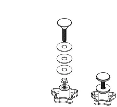 Service Kit - Elevator Bolt Assembly (Includes 2 Complete Knob Sets)