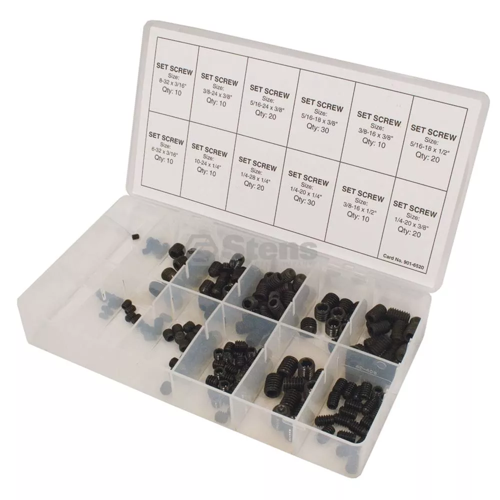 Set Screw Kit - 190 Piece Kit