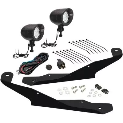 Show Chrome 41-401BK Black Mini LED Driving Light kit Can-Am Ryker ACE 19-Up