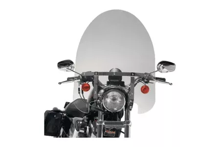 Slipstreamer Classic Cruiser Windshield 22 inch Tall Oversized for 42-58MM Fork Tubes (11"-12.5." Fork Span) -Clear