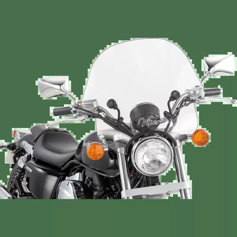 Slipstreamer Clear Viper Windshield C/W 1"&7/8" Hdwre