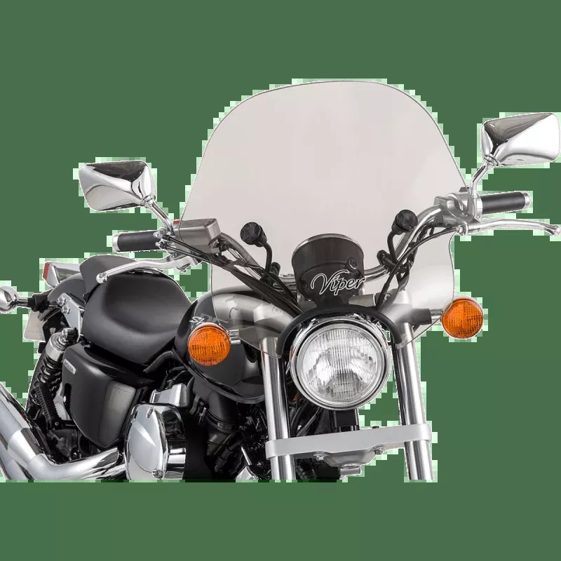 Slipstreamer Smoke Viper Windshield C/W 1"&7/8" Hdwre