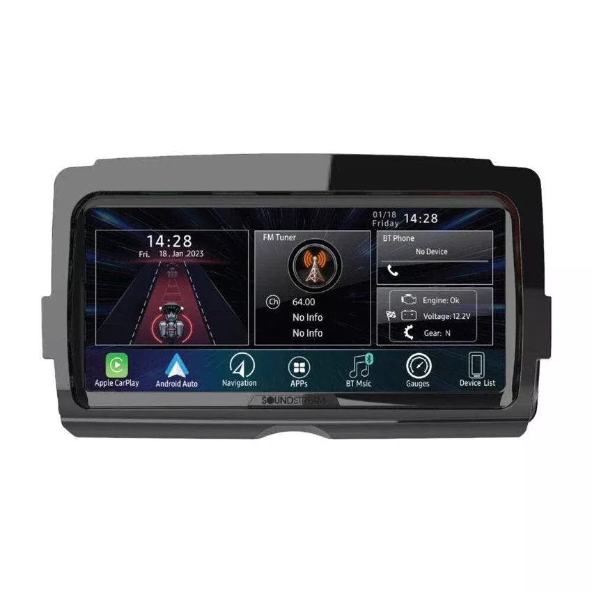 Soundstream V2 Reserve 8.3" Plug and Play Radio Head Unit for Harley 2014-2023