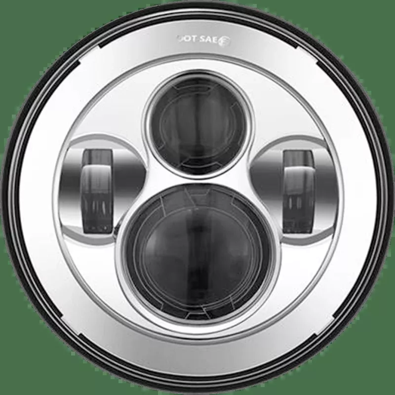 Speed Demon 45W 7" Motorcycle Headlight Chrome DOT