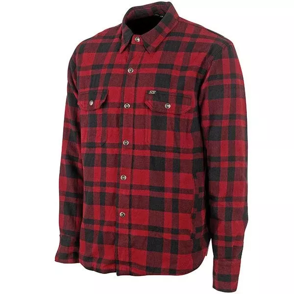 Speed & Strength S&S Men’s Black Nine 2.0 Reinforced Moto Shirt