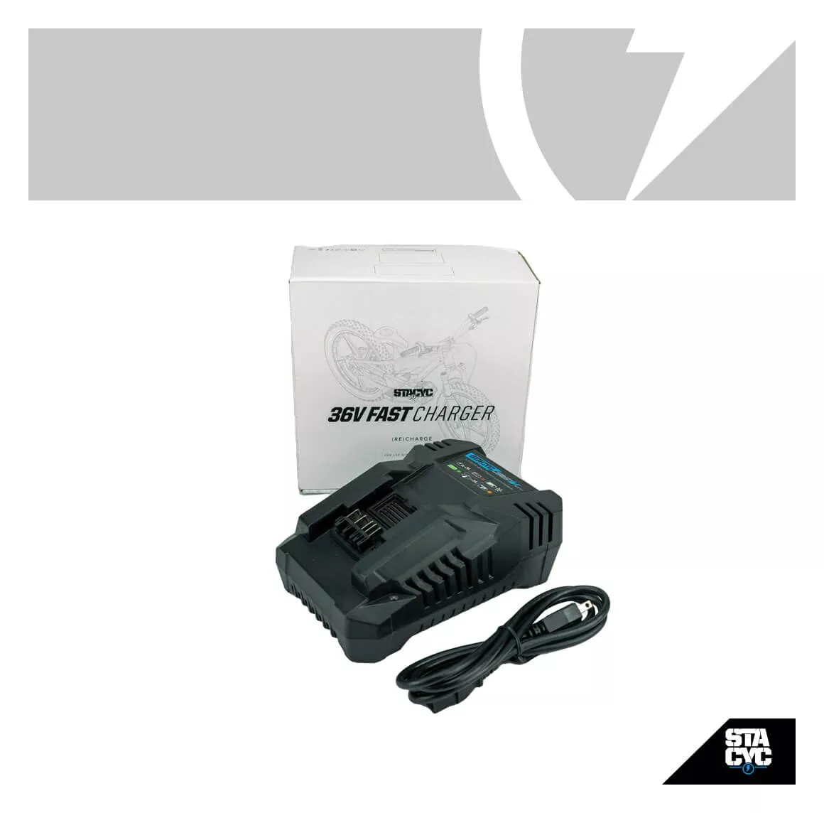 STACYC 36V Fast Battery Charger 3 Ah/6 Ah