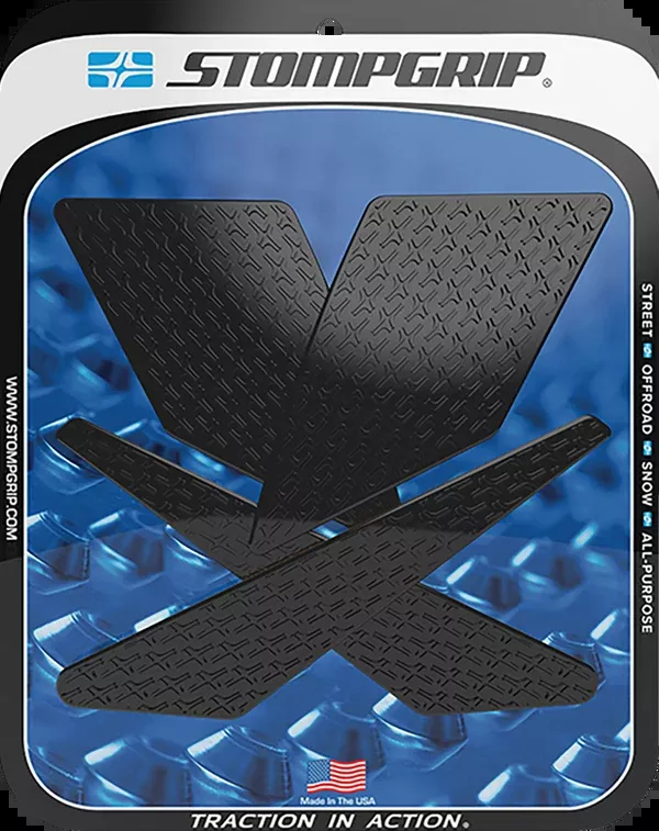 StompGrip Tank Grips – Icon – Black – Kawasaki – KLX ’21-’25