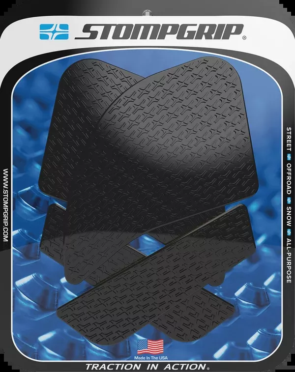 StompGrip Tank Grips – Icon – Black – Kawasaki – Ninja ’20-’24