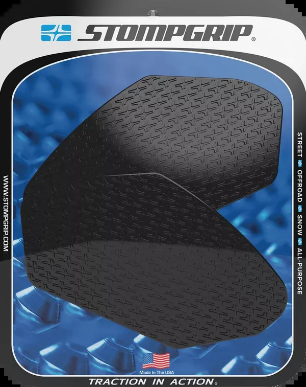 StompGrip Tank Grips – Icon – Black – Kawasaki – Ninja/Z ’17-’25