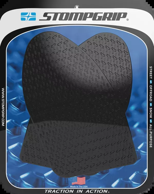 StompGrip Tank Grips – Icon – Black – Suzuki – GS ’22-’25